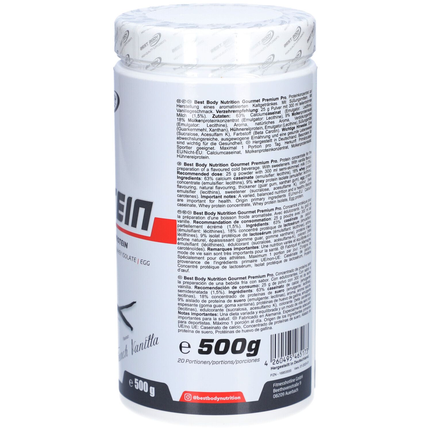 Best Body nutrition Gourmet French Vanilla