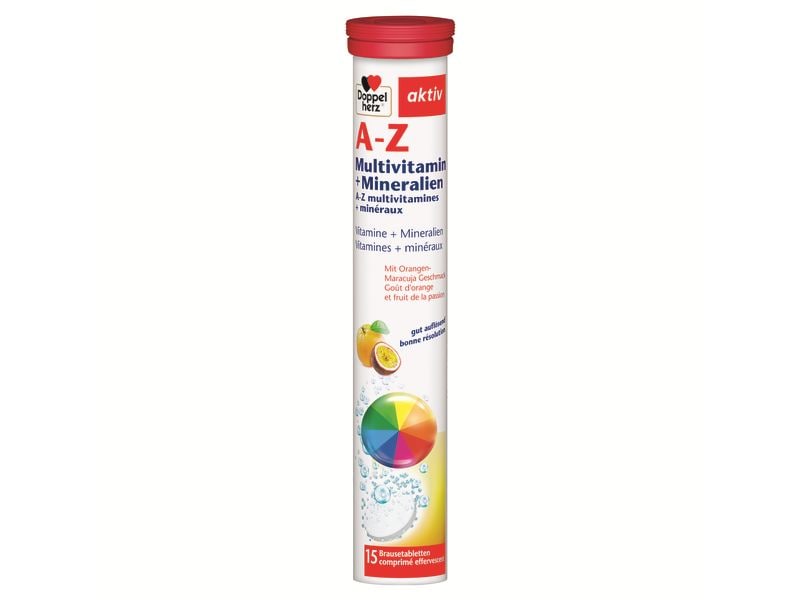 Doppelherz A-Z Multivitamine und Mineralien 15 Stück Brausetabletten