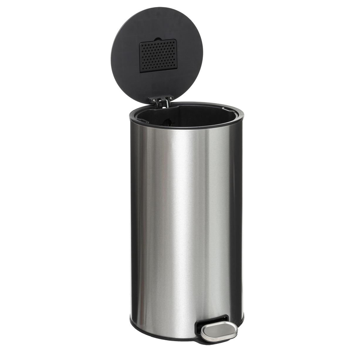 POUBELLE METAL 30L INOX DELTA