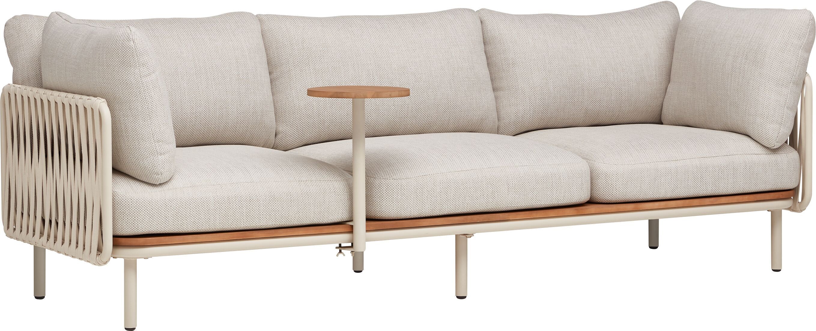 NIHOA Sofa Anstecktisch_Rope Sand - Hellgrau