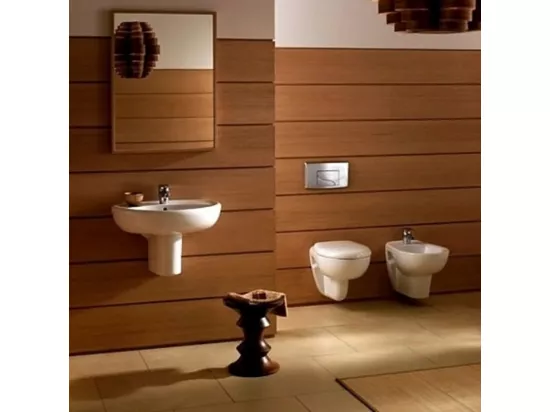 Pack WC suspendu JACOB DELAFON Brive semi caréné + bâti-support + abattant standard + plaque chromée