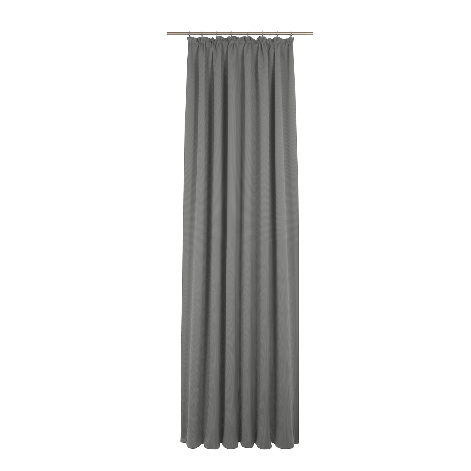Einzelschal mit Kräuselband UNI COLLECTION LIGHT - dunkelgrau - 145x145 cm