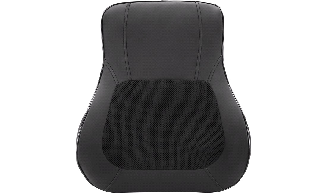 Rygpude med massage og memory foam sort