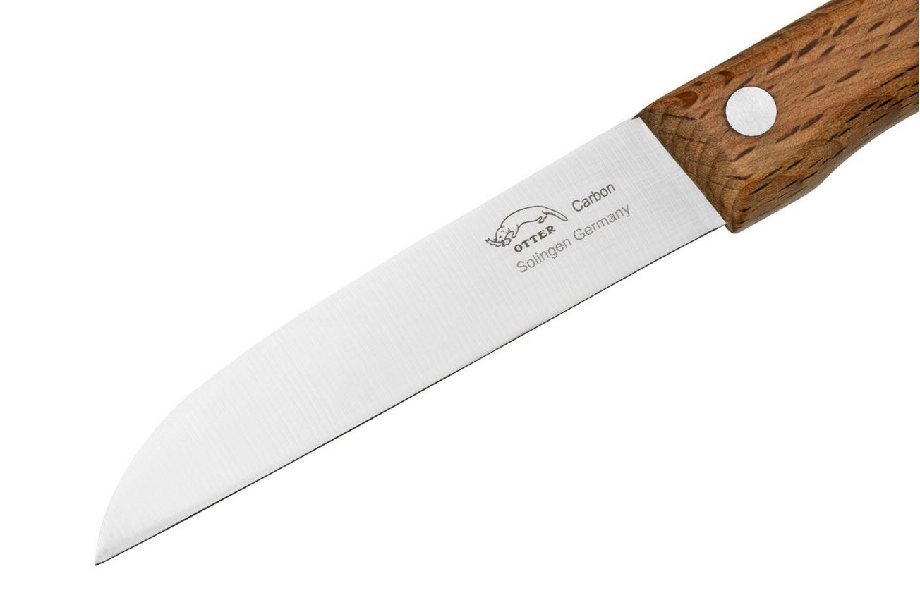 Otter Paring Knife 1020 Straight Carbon Beech, schilmes