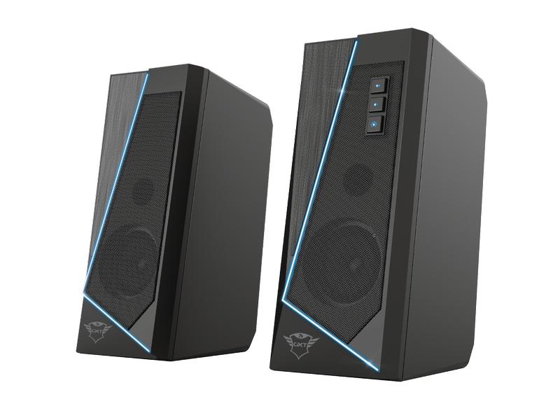 Trust PC-Lautsprecher GTX 609 Zoxa RGB-Illuminated PC-Lautsprecher mit RGB-Beleuchtung und stilvollen Design
