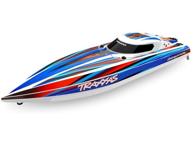 Traxxas Speedboot Disruptor Blau, ARTR Extrem Brushless selbstaufrichtendes 4s Speedboot