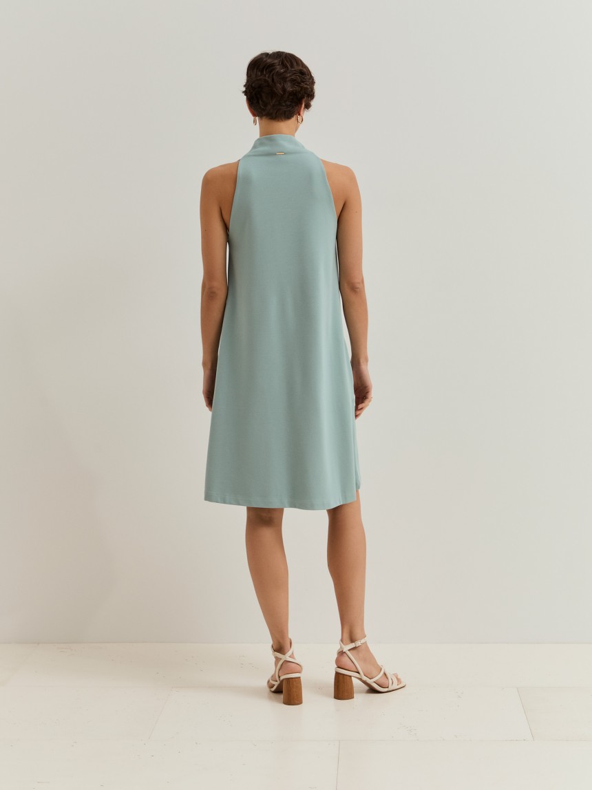 Vestido curto em malha