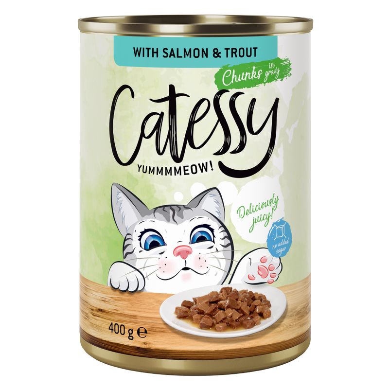 Lot mixte Bouchées Catessy en sauce 48 x 400 g pour chat