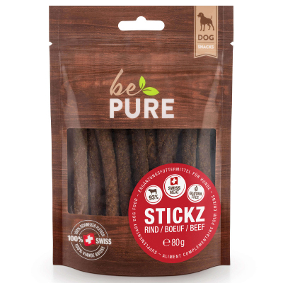 bePure Hundesnack Stickz Rind 80g