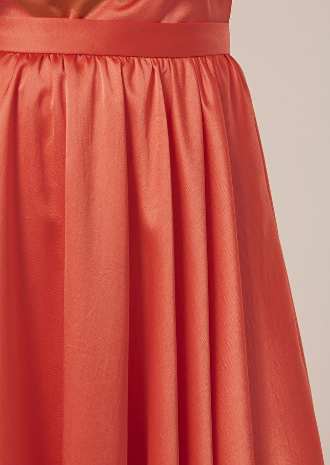 Jupe Jolandacorail en satin fluide