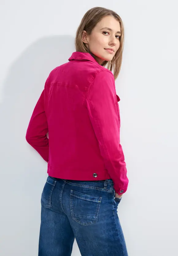 Color Jeansjacke - pink sorbet