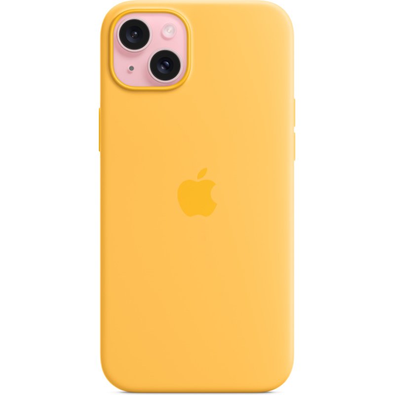 Apple Coque en silicone avec MagSafe pour iPhone 15 Plus - Rayon de soleil