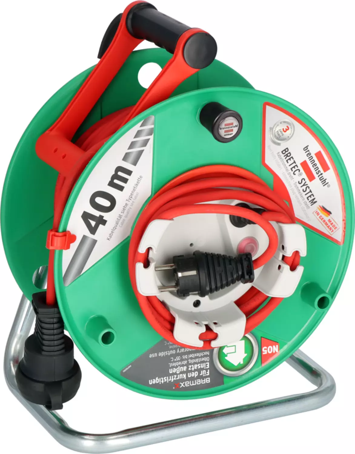 Brennenstuhl 1183530100 Garant G Bretec IP44 Kabelhaspel - 38 2m - AT-N05V3V3-F3G1,5