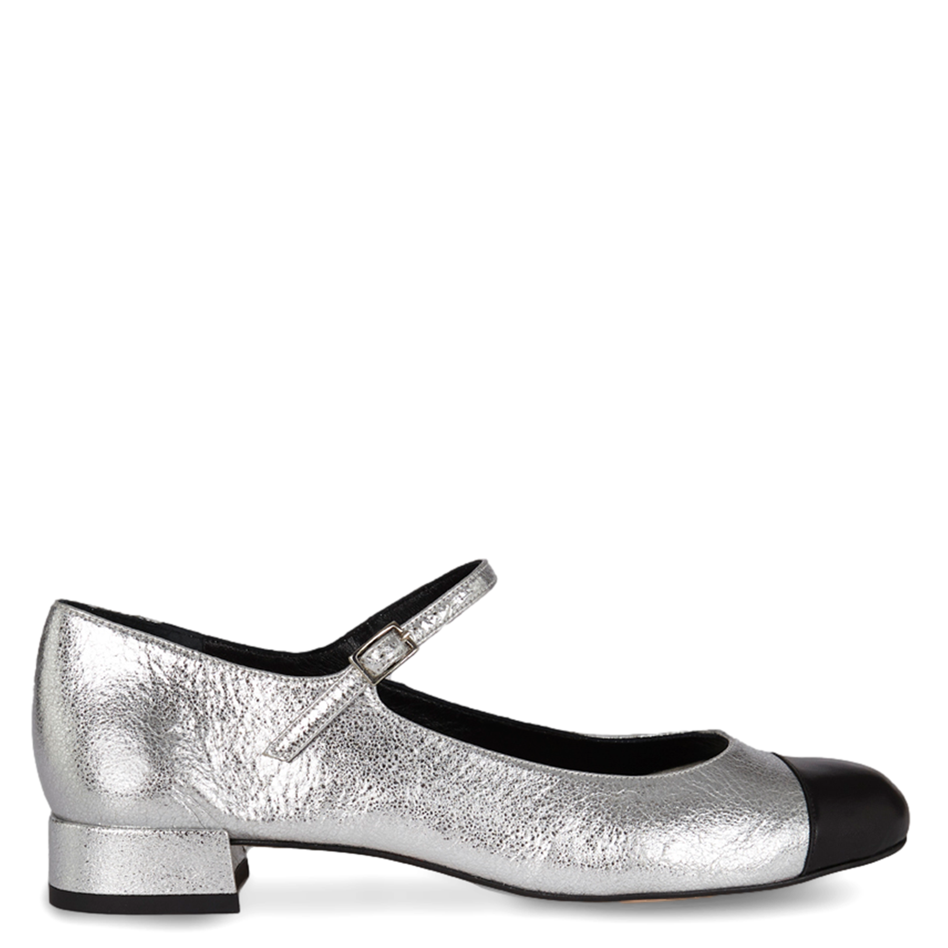 LOLA - Ballerines en cuir | Argent