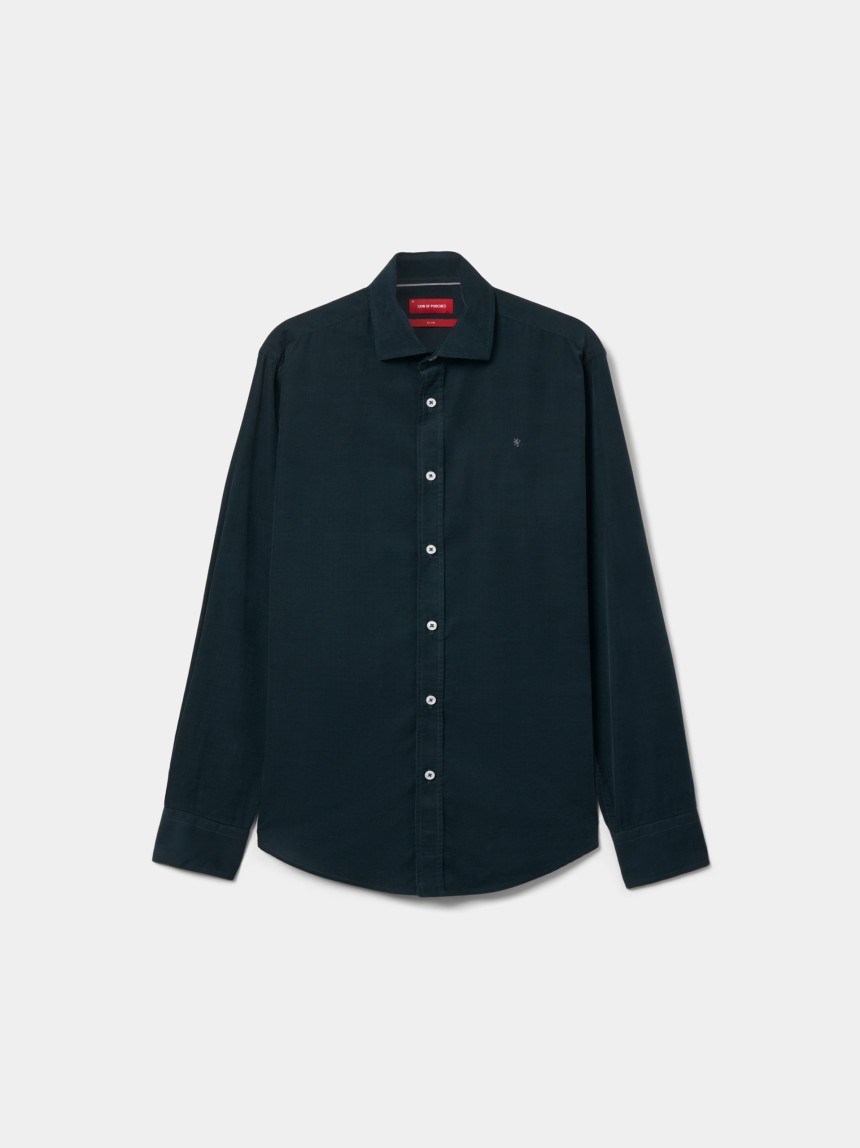 Camisa de bombazine slim fit