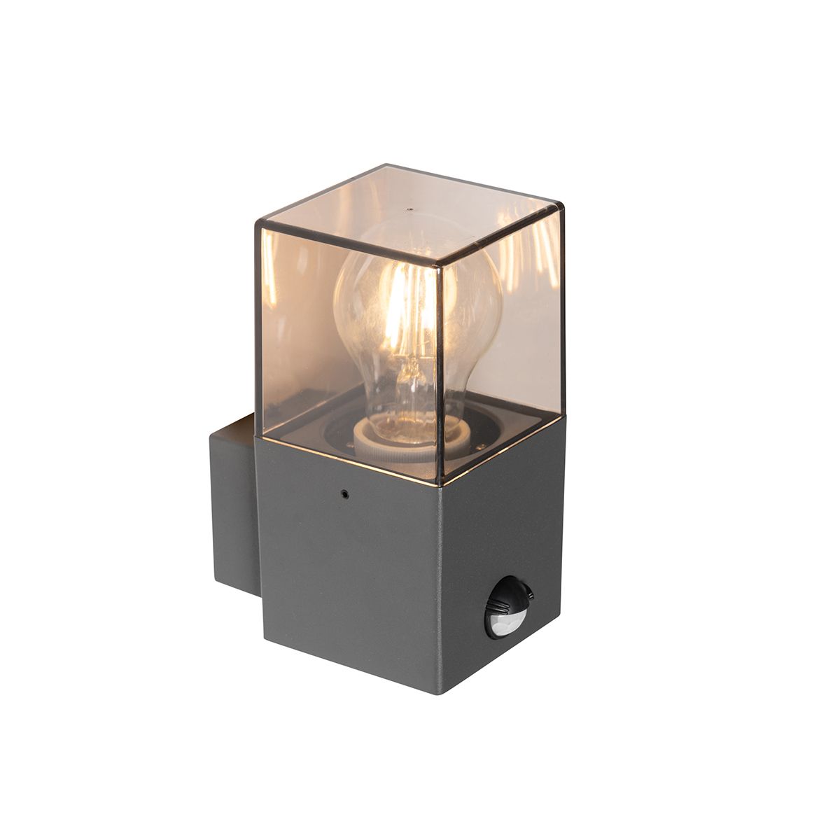 Buiten wandlamp donkergrijs met bewegingsmelder IP44 - Denmark