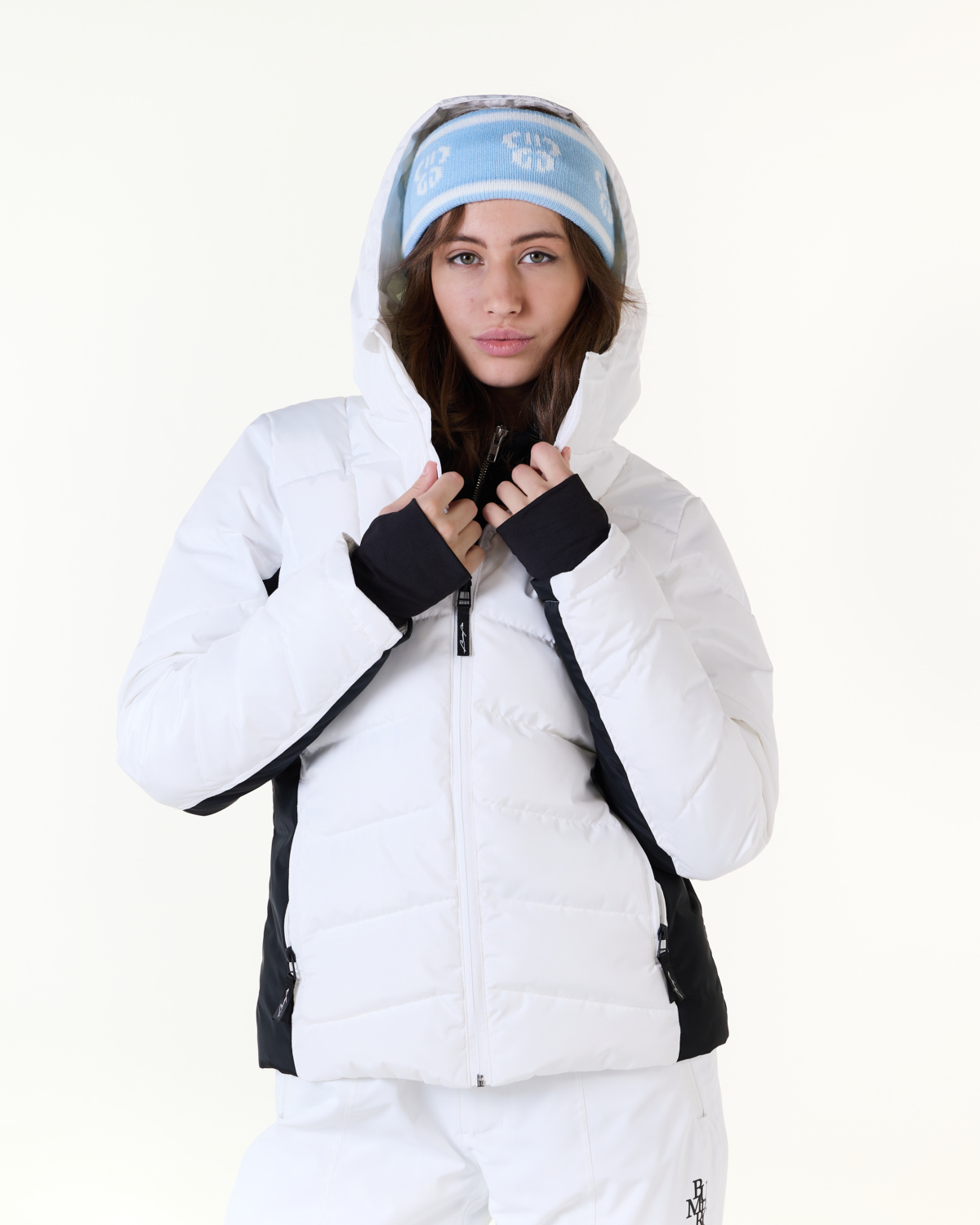 Bumpro Aspen Padded Ski Jacket White