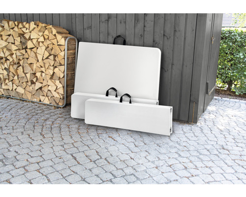Partybank Oana Garden Place 4-zits 2-delige set 180 x 25 x 43 cm kunststof staal wit