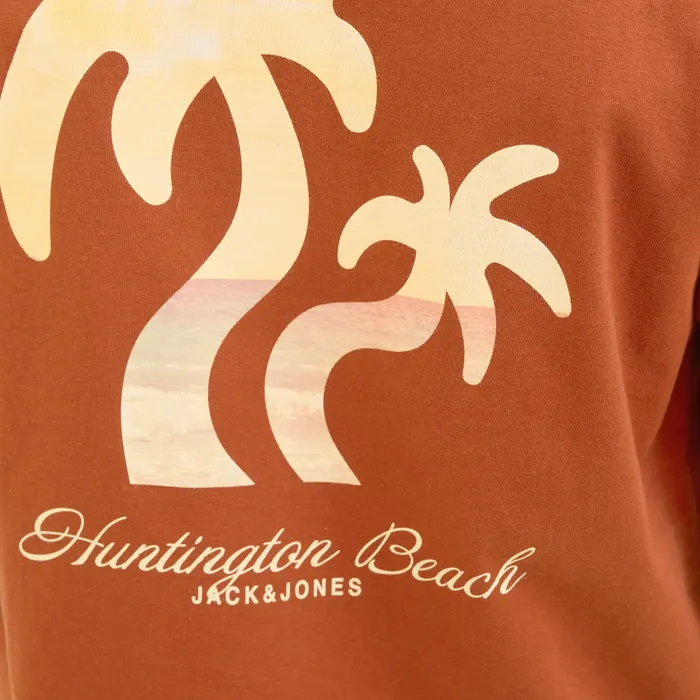 Jack & Jones Originals Canggu Summer Picture Crew Shirt Heren