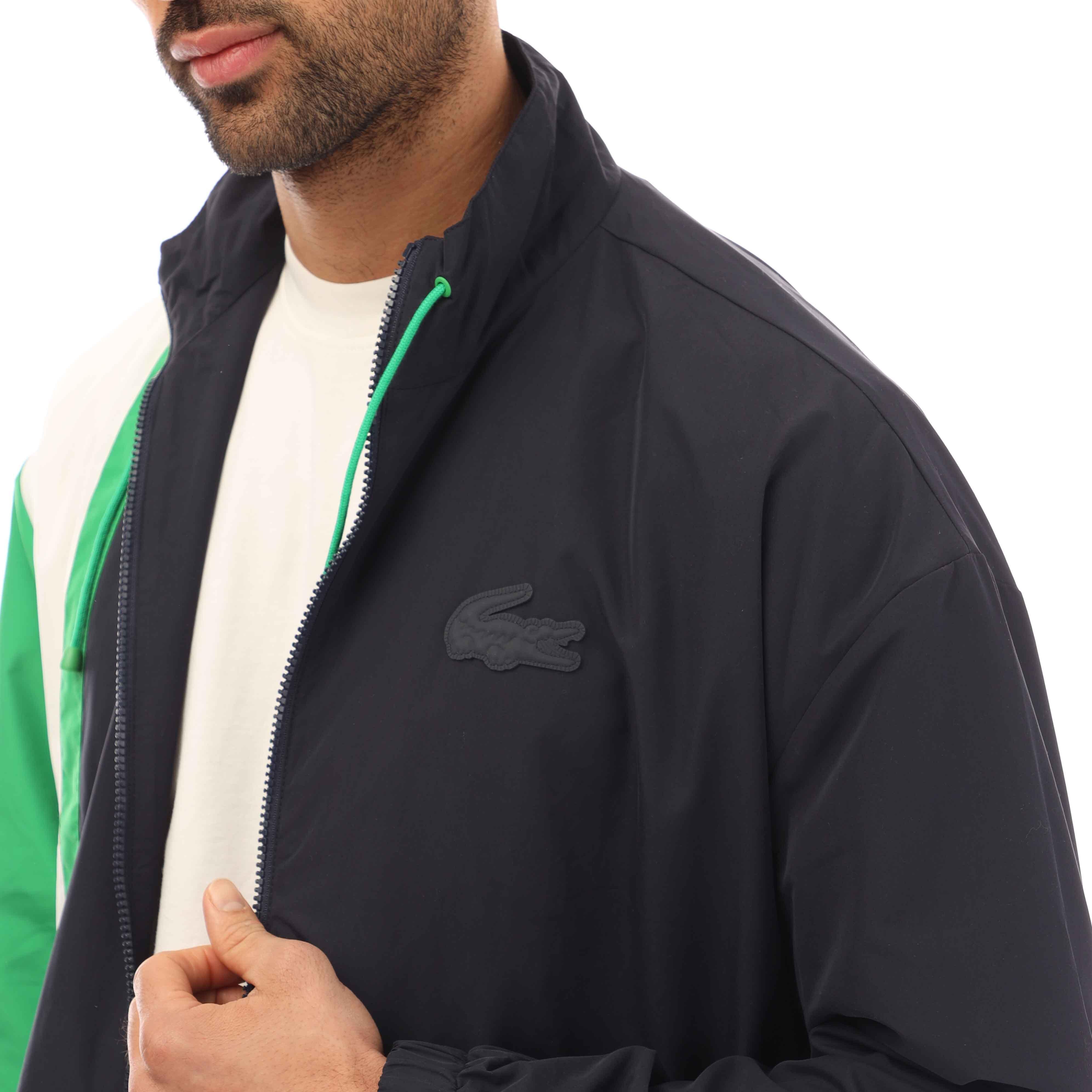 Lacoste Lightweight Water Resistant Colourblock Zip Jacket