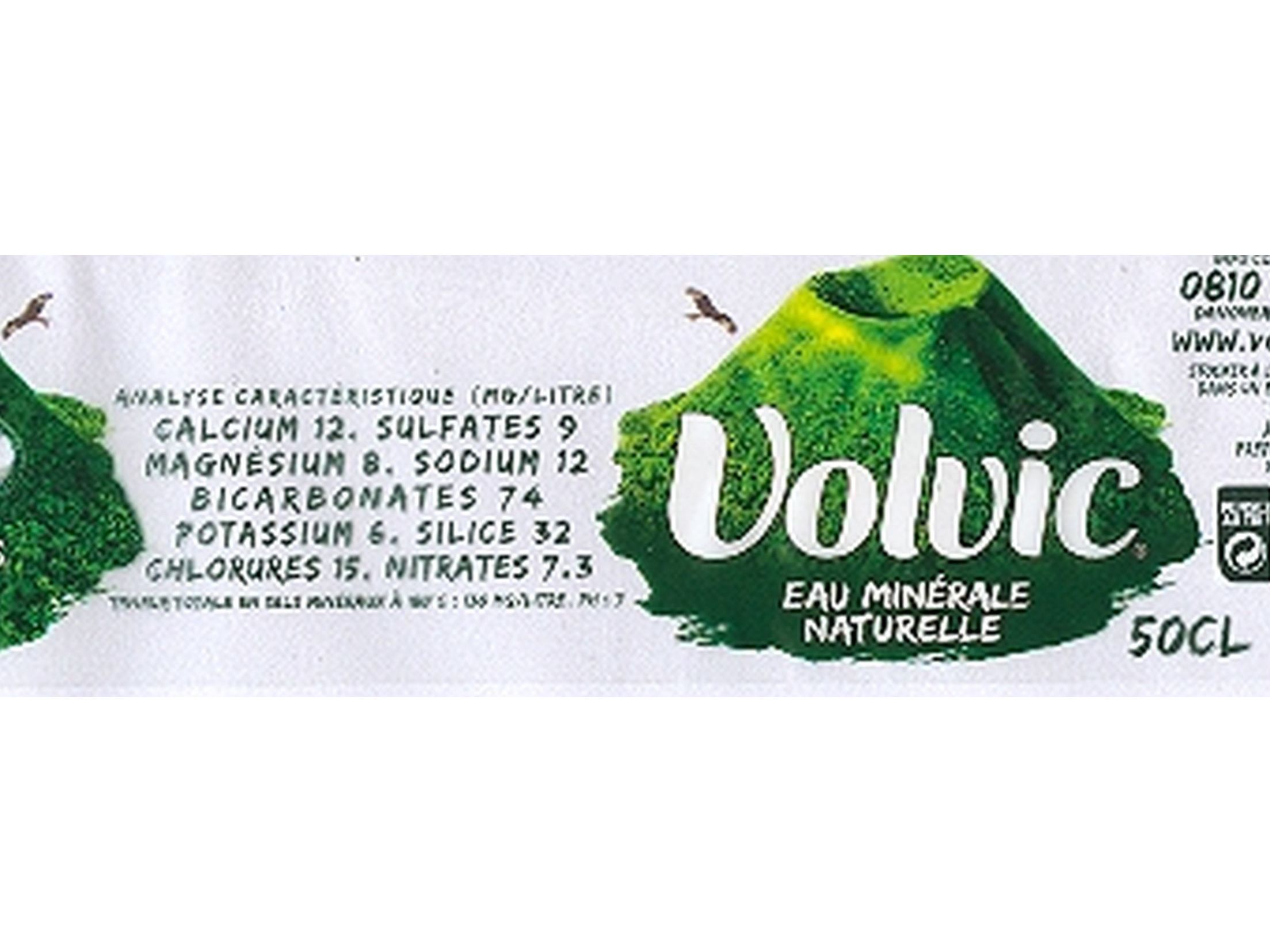 ÁGUA MINERAL NATURAL VOLVIC 0.50L