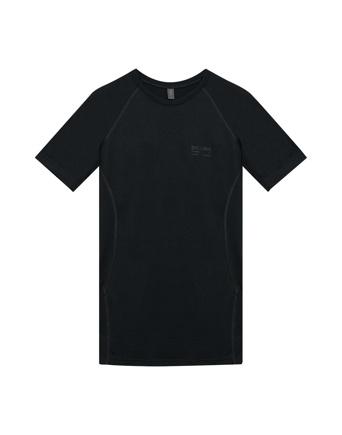 T-shirt van merinwol voor heren in Mos