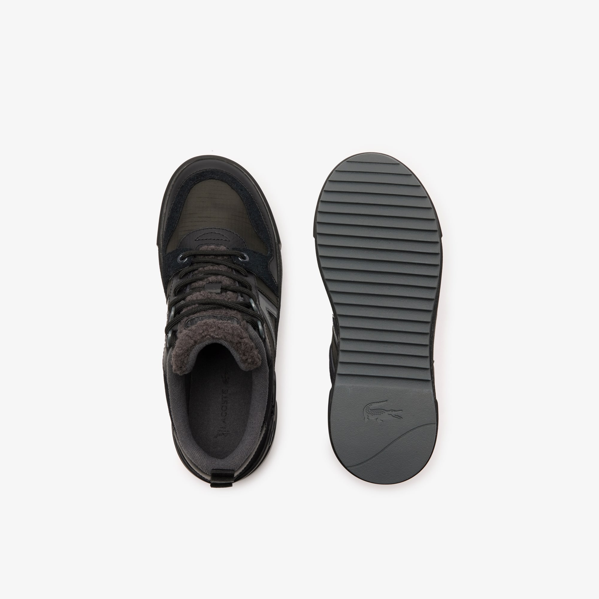 Sneakers Outdoor L002 Winter femme en cuir Outdoor - Noir - Lacoste - Femme