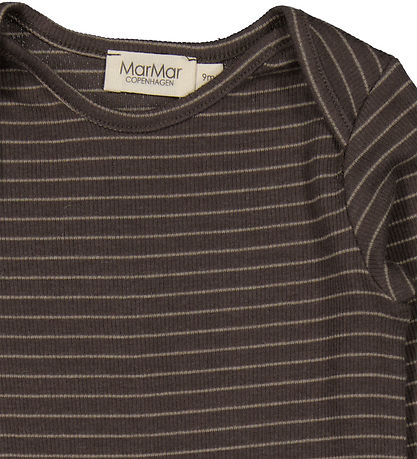 MarMar Body l/æ - Rib - Modal - Ben - Nori Green Stripe