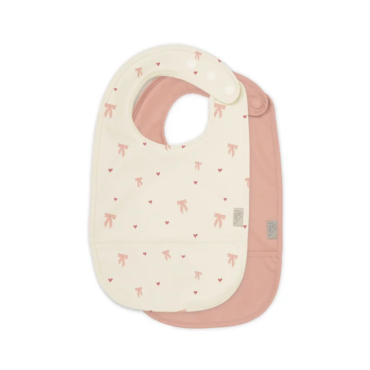 Cam Cam Copenhagen - Lätzchen mit Tasche, bows (2er-Set)