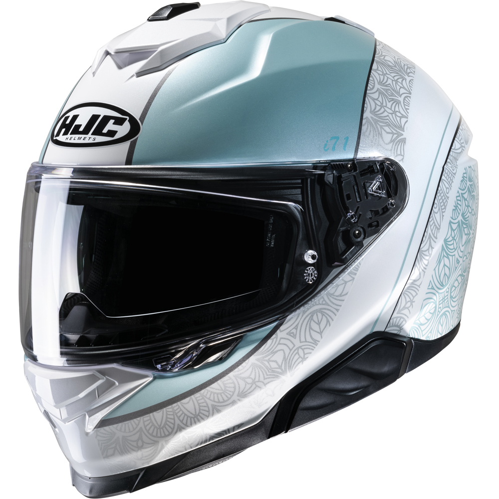 HJC - Casque i71 Sera MC2 / Blanc / Bleu Clair