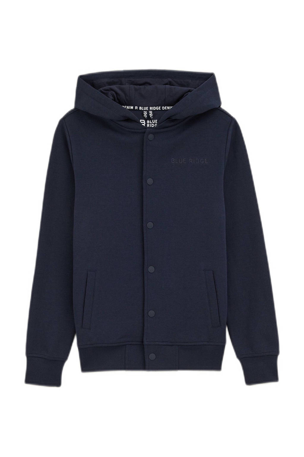 WE Fashion sweatvest donekrblauw