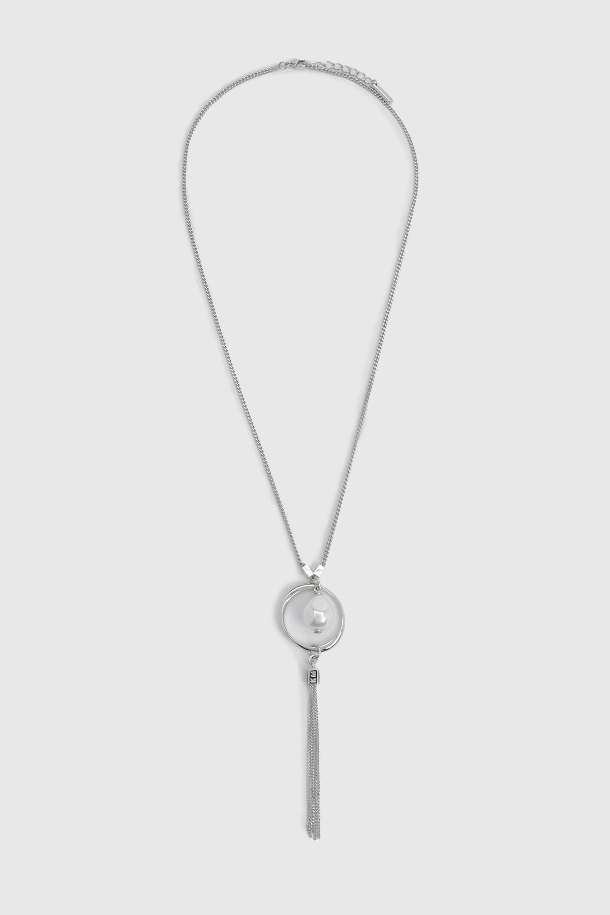 KarenMillen Collier Pendentif Perle Moderne