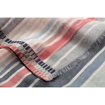 Damenschal Seide-Baumwolle, Multicolor
