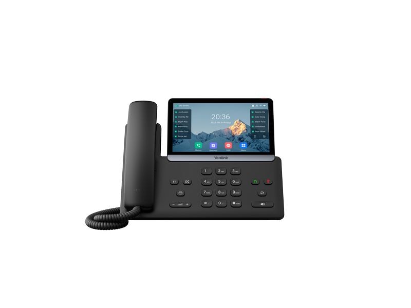 Yealink Tischtelefon SIP-T77U Schwarz Ein revolutionäres SIP-Telefon mit 7-Zoll-Touchscreen