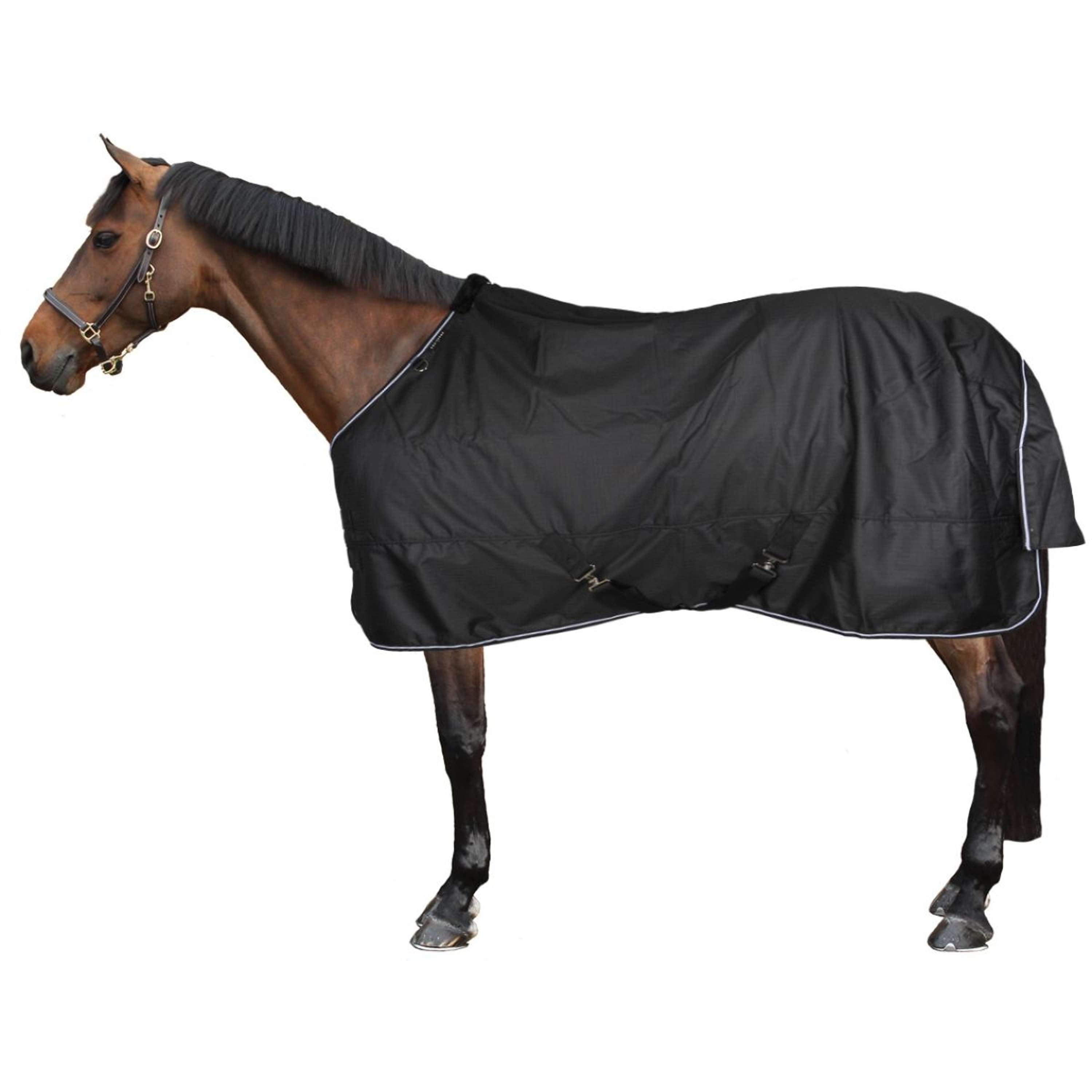 EQUITHÈME Outdoordeken Tyrex 600D Standard 150g Zwart