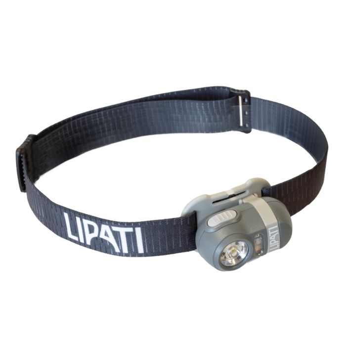 Lipati Unisex Lygter Night Fighter Headlamp 400 Lumen Grå