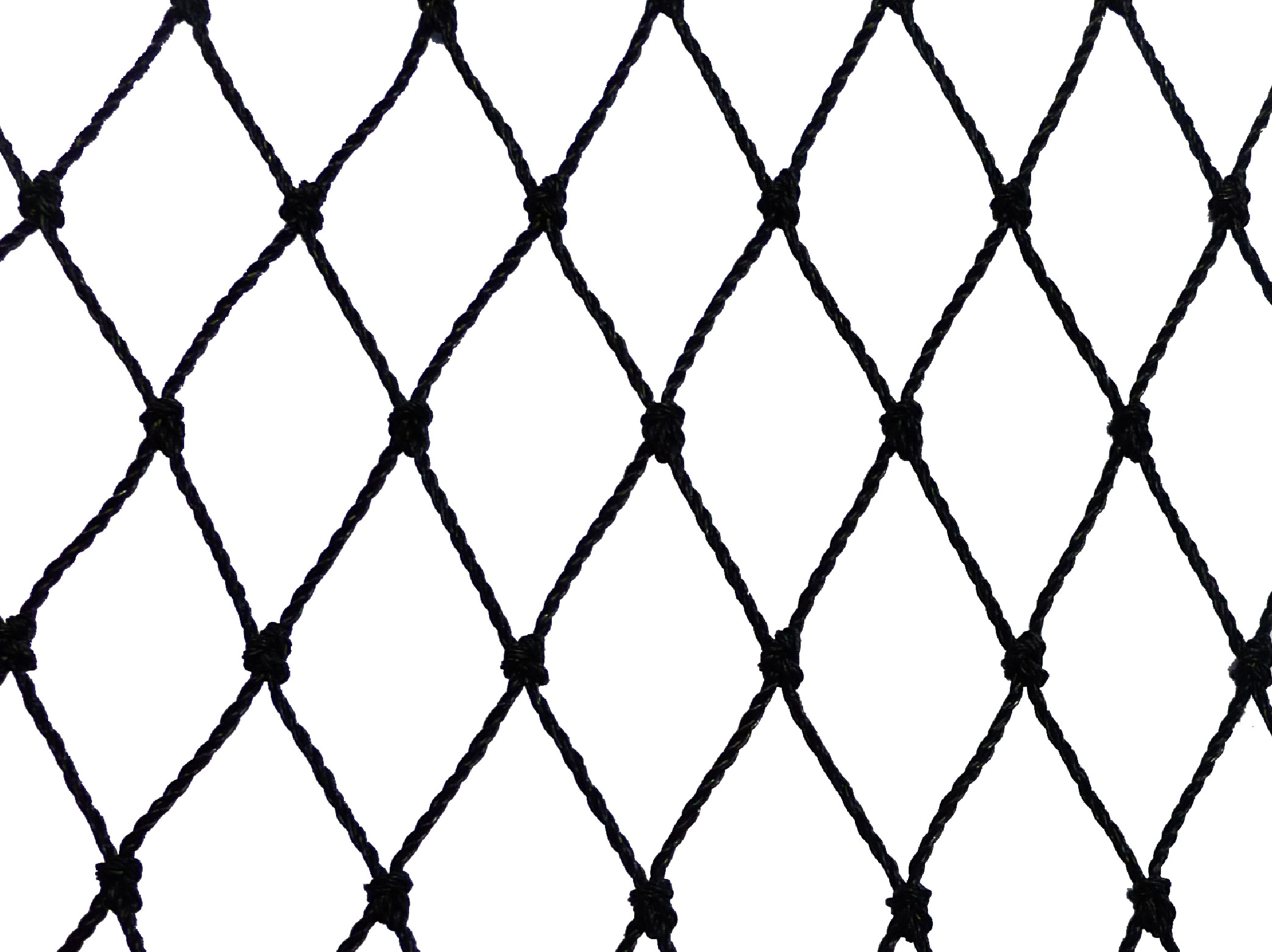 Filet de volière - maille de 30mm noir 12m x 25m