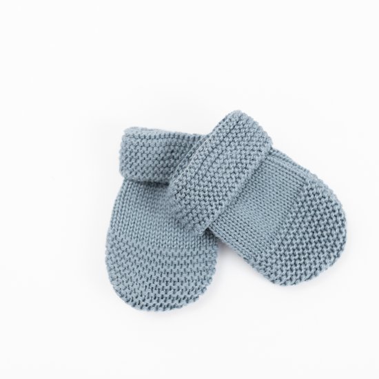 Moufles Tricot Petits Chats   Bleu Orage        Taille unique   de               La Manufacture de Layette