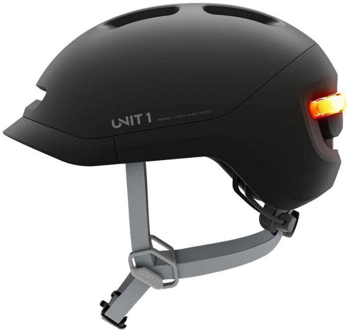 Unit 1 - NEON-SE-L-zwart-V1 - Slimme fietshelm - zwart - Maat L