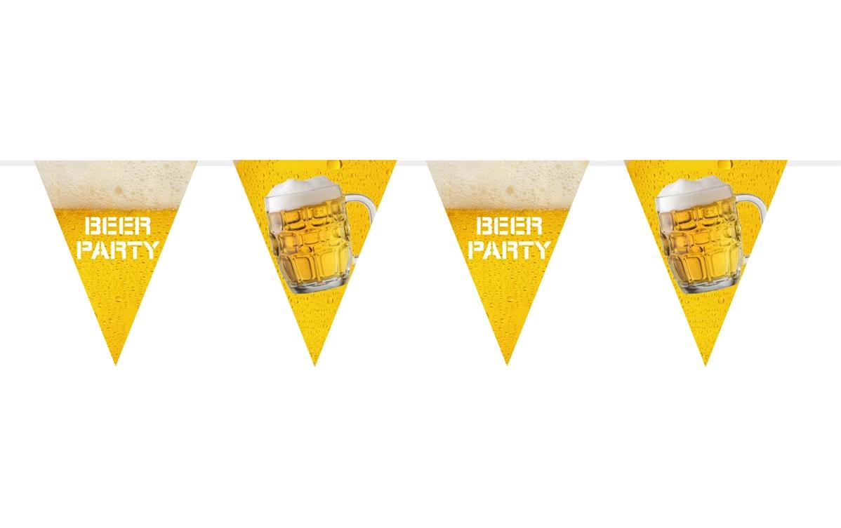 Girlande Bierfest XL 6 m, GelbWimpelkette