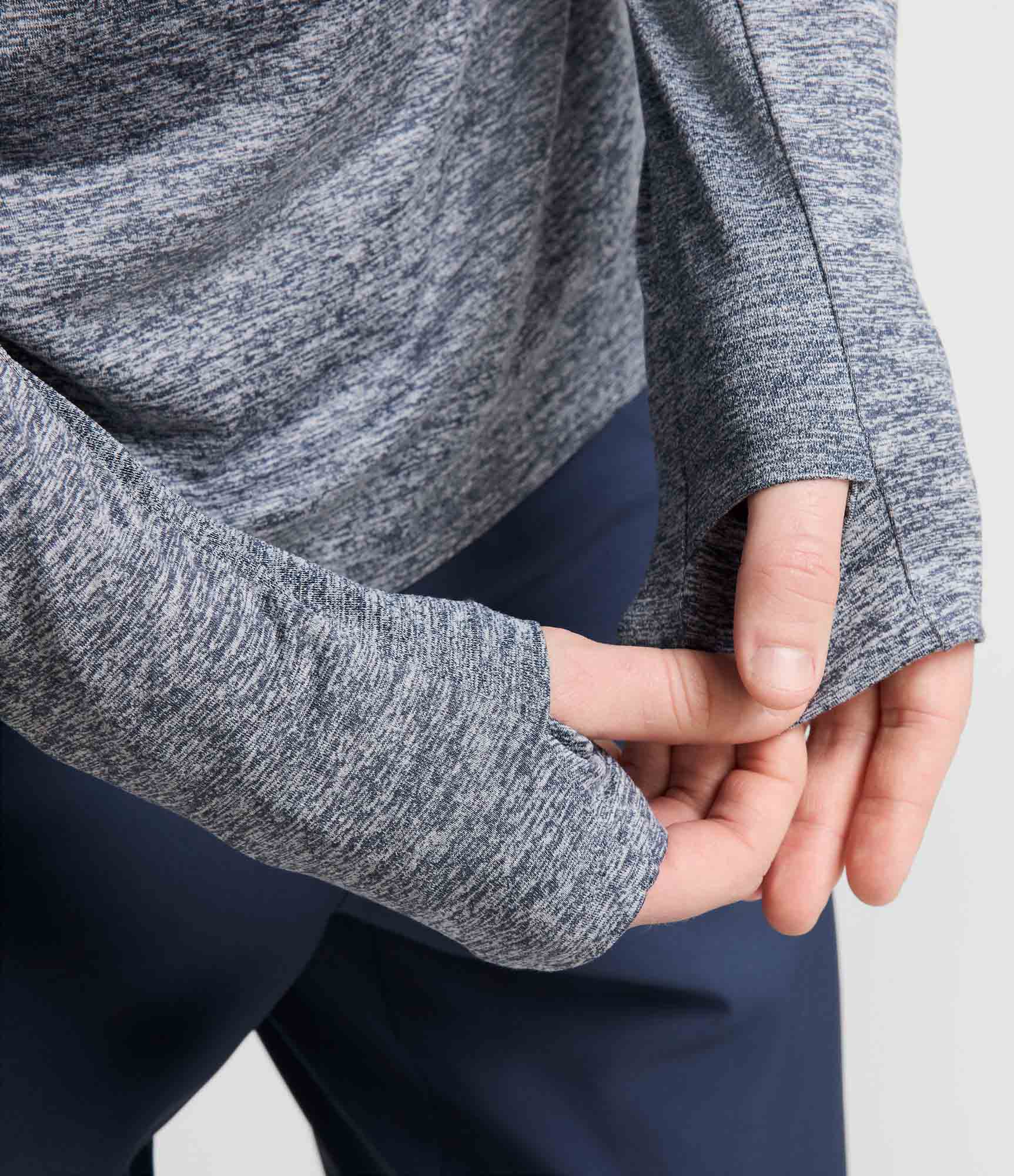 Dri-FIT Stride Half-Zip Herre 437/Thunder Blue/HTR/Reflective Silver