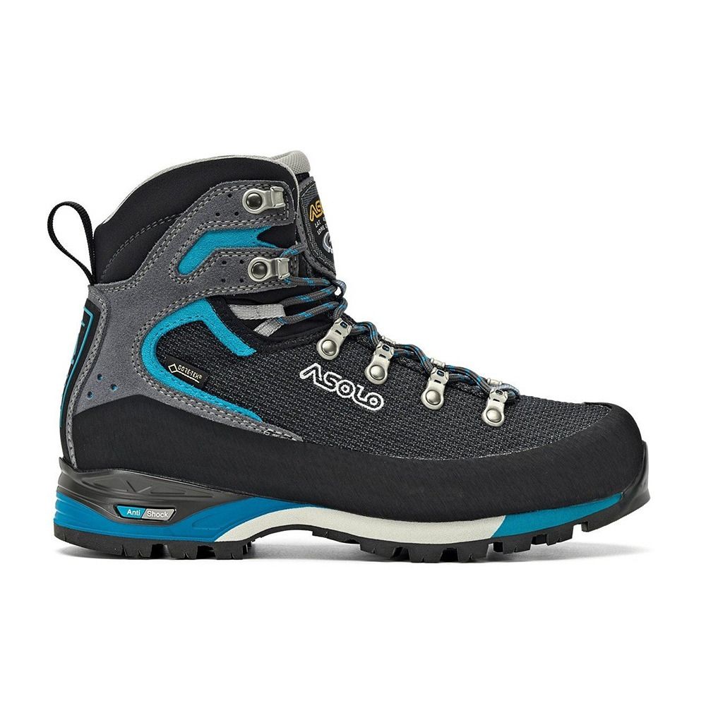 Asolo CORAX GV - Chaussures de randonné Femme nero/peacock blue