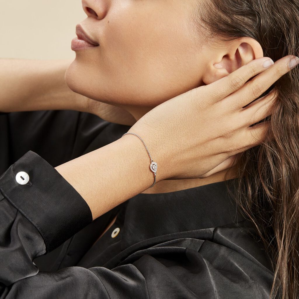 Bracelet Argent Blanc Andromeda Oxydes De Zirconium