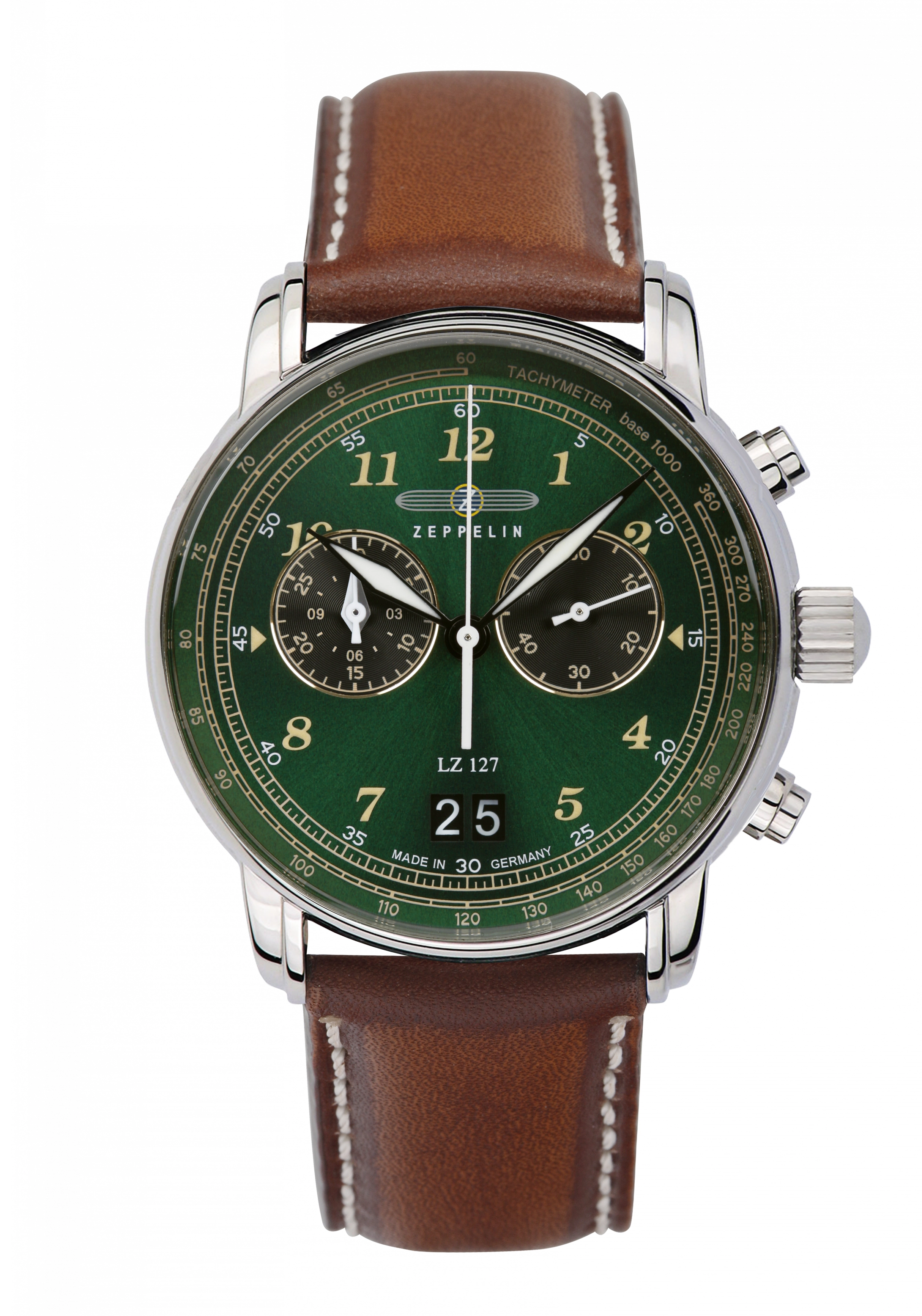 Zeppelin LZ 127 Graf Herrenchronograph Grün 8684-4