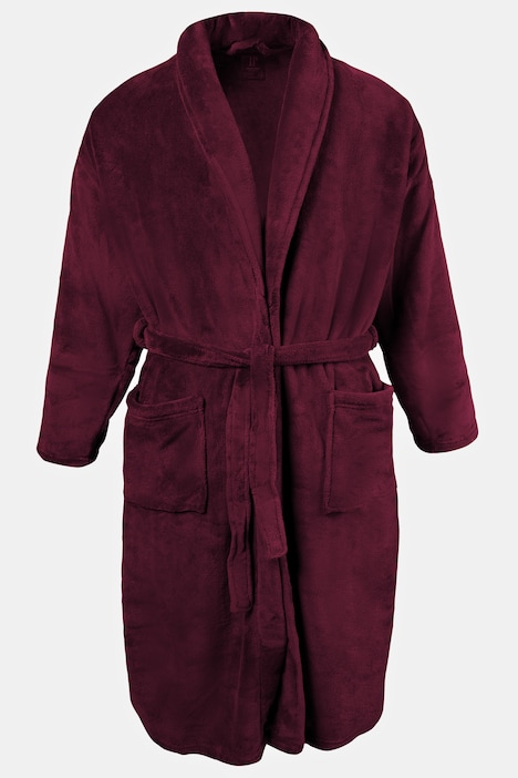 Bademantel, Homewear, Mikrofaser, Bindegürtel, bis 8XL