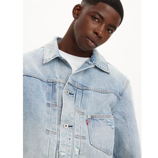 Levi's Trucker Demimjakke, Light Indigo Worn In, XL