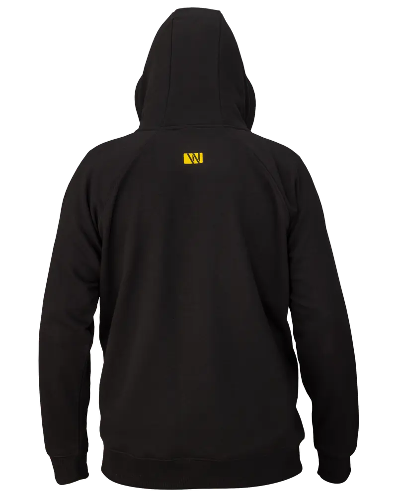 Hoodie med lynlås - Sort