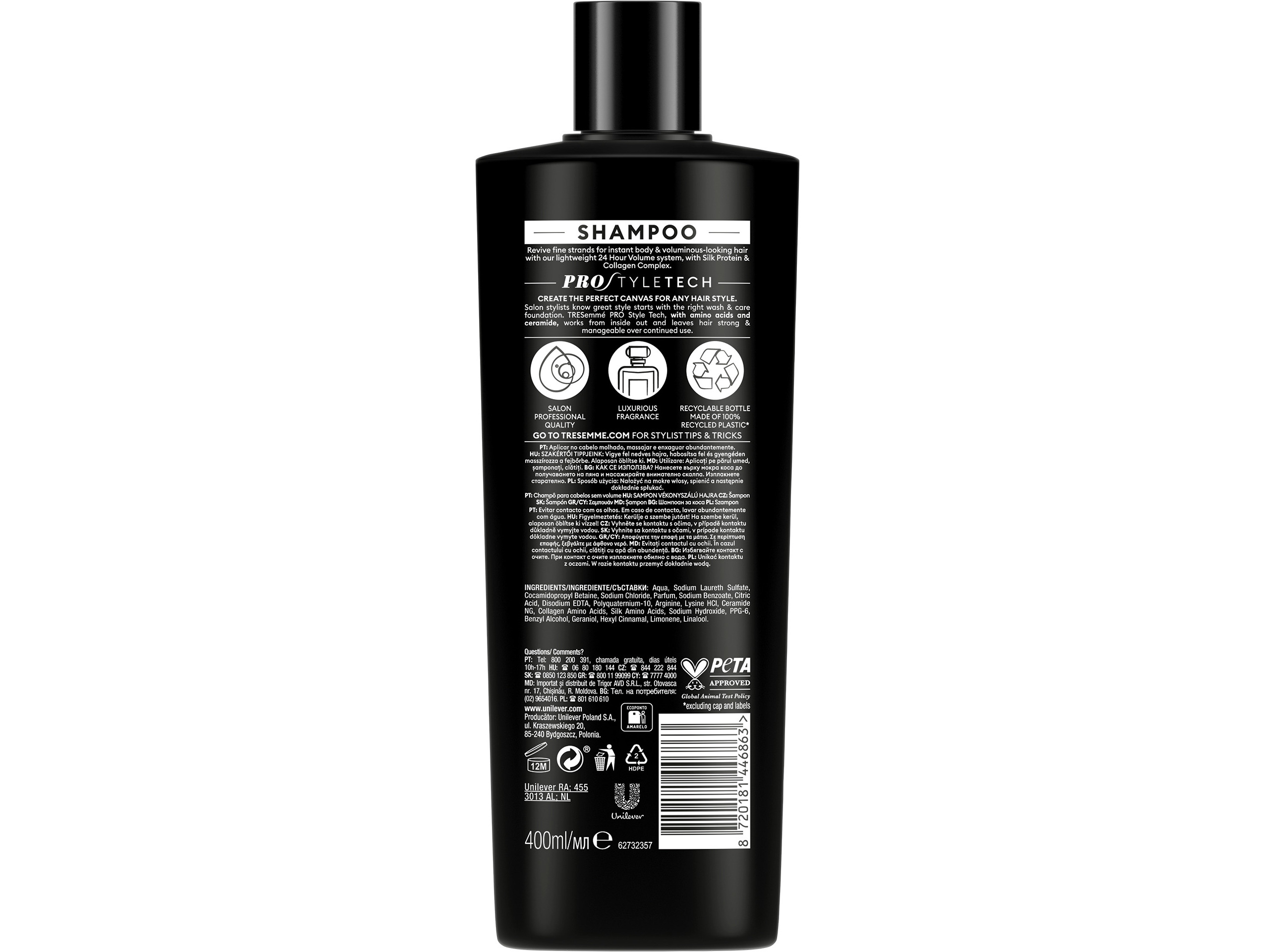 CHAMPÔ TRESEMMÉ 24 HORAS VOLUME 400ML