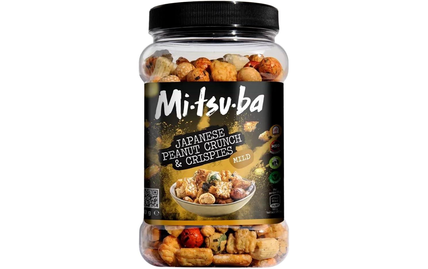 Japanese Peanut Crunch & Crispies 650 gMischung aus Reiscrackern und Erdnüssen mit Sojasauce und Algen