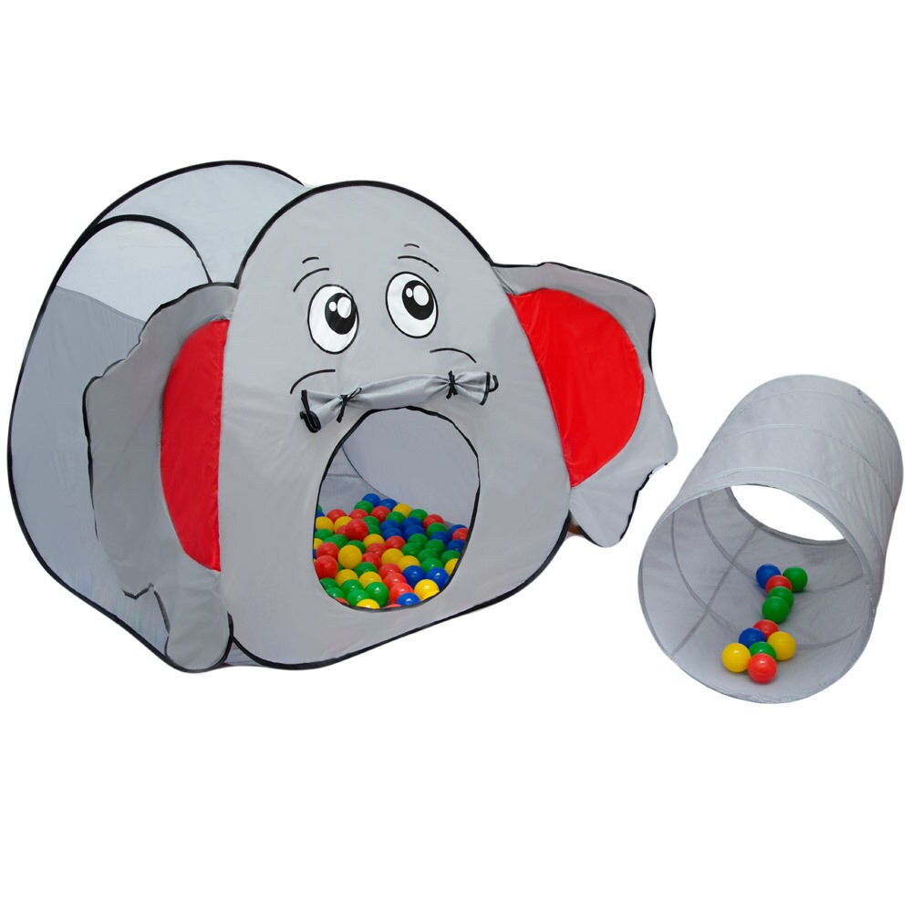 Spielset Kinderspielzelt Jumbo inkl. 200 Bällebadbällen | Spielzelt Spielhaus für Jungen und Mädchen